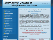 Tablet Screenshot of ijsrr.org